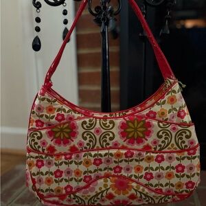 Vintage Vera Bradley Folkloric Floral Shoulder Bag